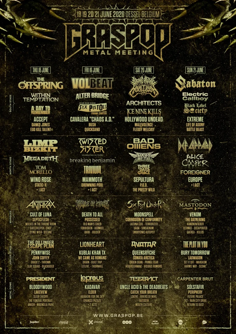 Graspop Metal Meeting 2026 – Dessel, Bélgica