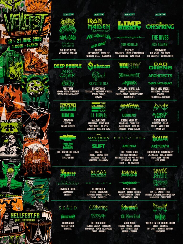 Hellfest Open Air 2026, Clisson, Francia