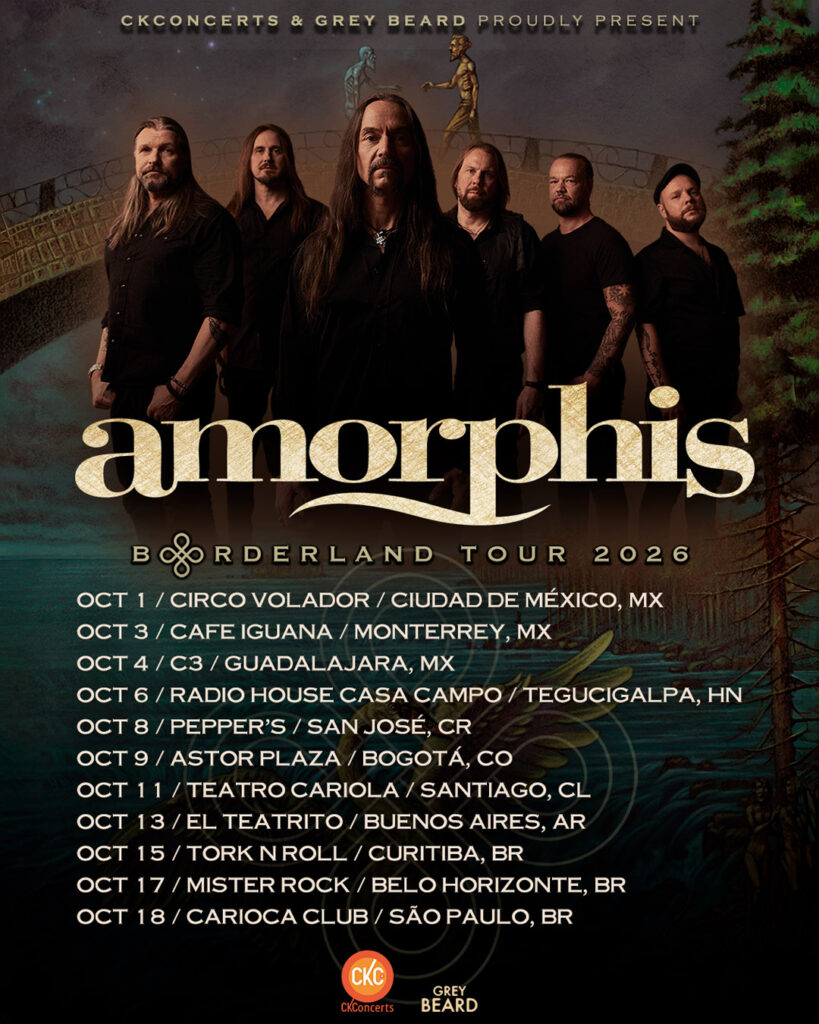 Amorphis anunciaron una gira latinoamericana de 11 conciertos
