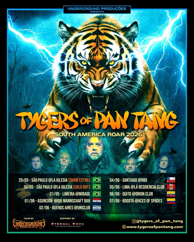 Tygers of Pan Tang anunció su primera gran gira sudamericana