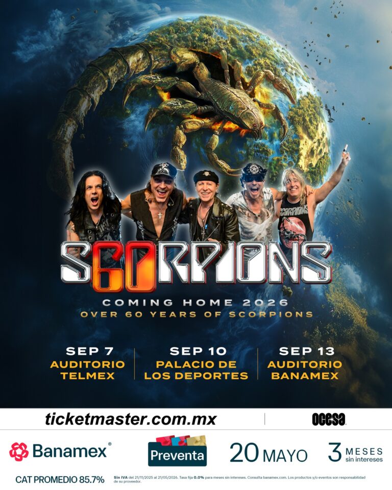Scorpions en CDMX, México 2026