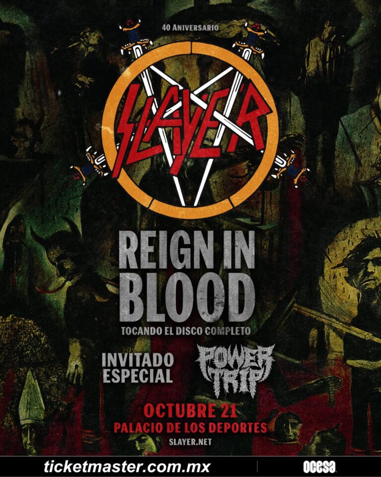 Slayer en CDMX, México 2026
