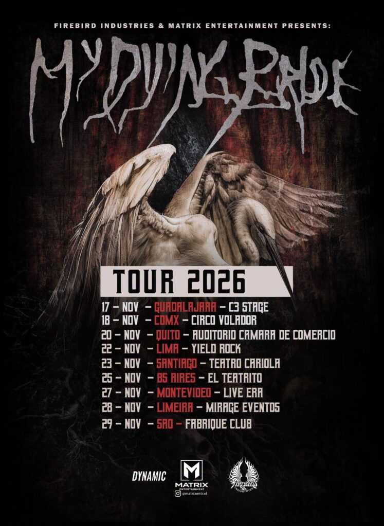 My Dying Bride vuelve a Latinoamérica en 2026
