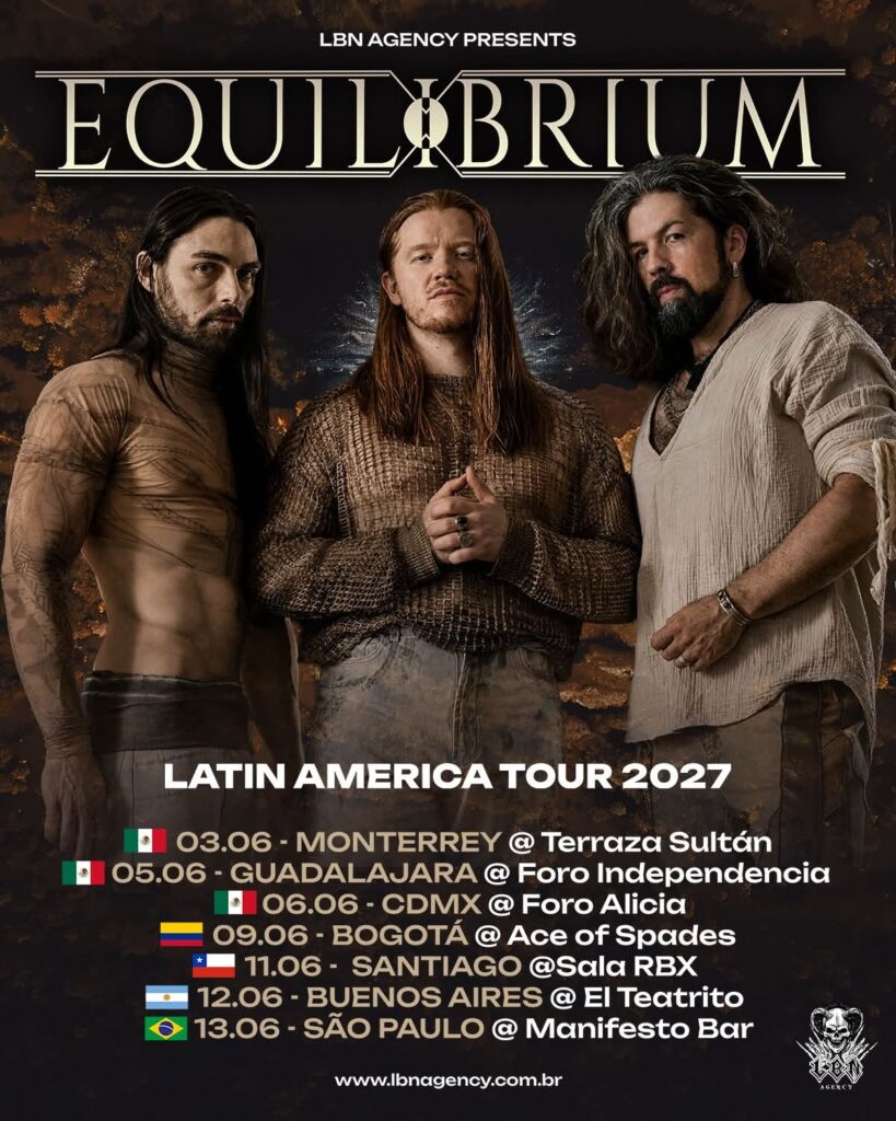 Los alemanes de Equilibrium confirmaron su Latin America Tour 2027