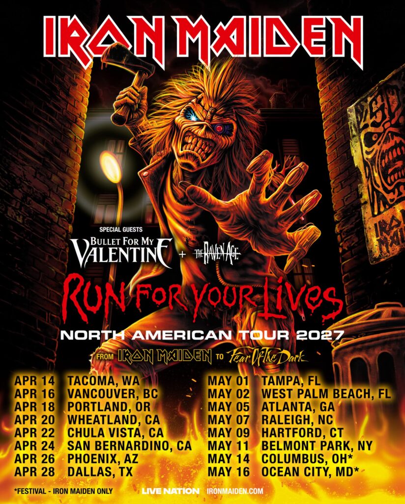 Iron Maiden confirma conciertos en Norteamérica en 2027